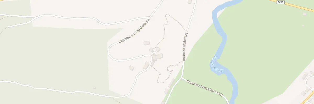 Plan du 186 La Genebre à Quinsac