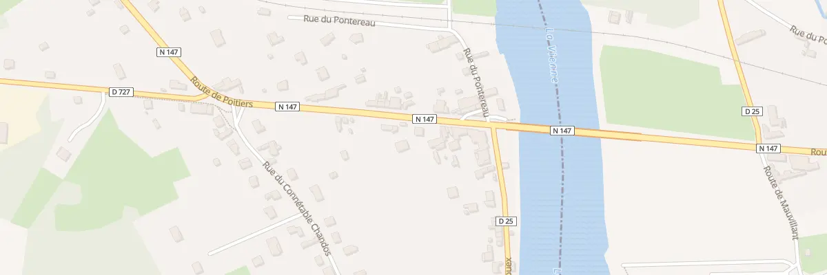 Plan du 13 Rte de Poitiers à Mazerolles