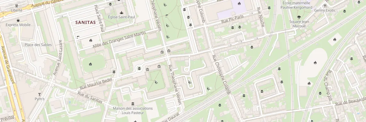 Plan du 7 Rue Jules Guesde à Tours
