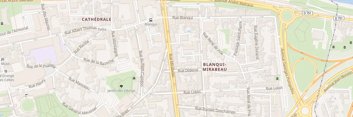 Plan du 44 Rue Mirabeau à Tours