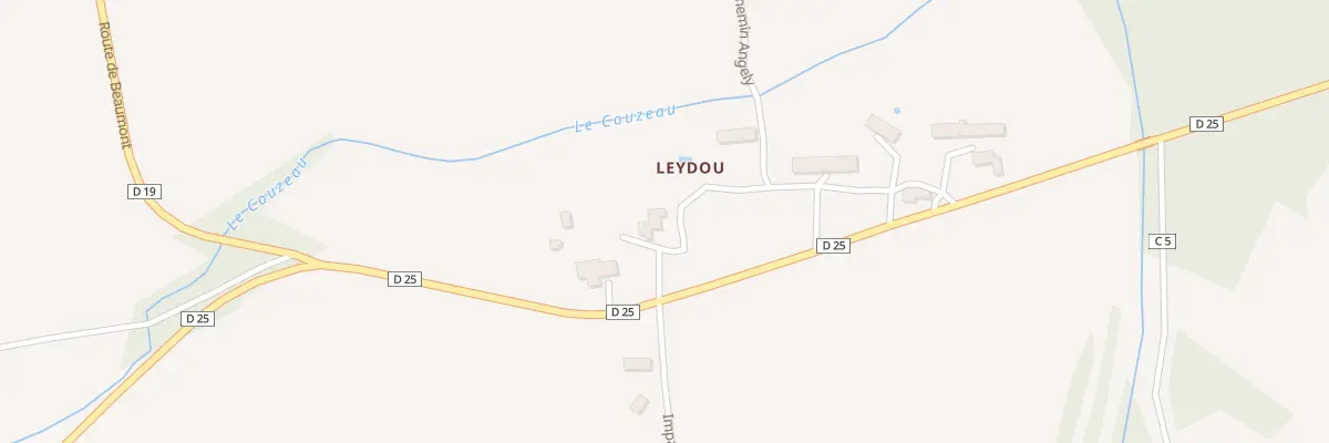 Plan du 71 Leydou à Naussannes