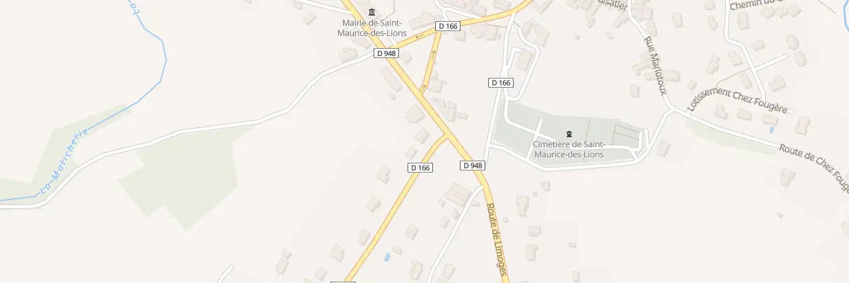 Plan du 2 Rte de Manot à Saint-Maurice-des-Lions