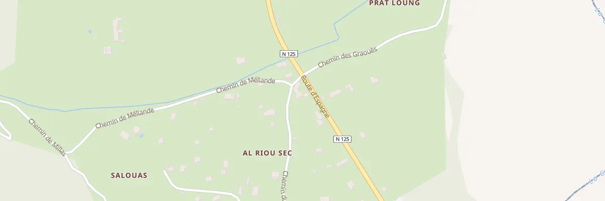 Plan du 14 La Lano des Couais à Arlos
