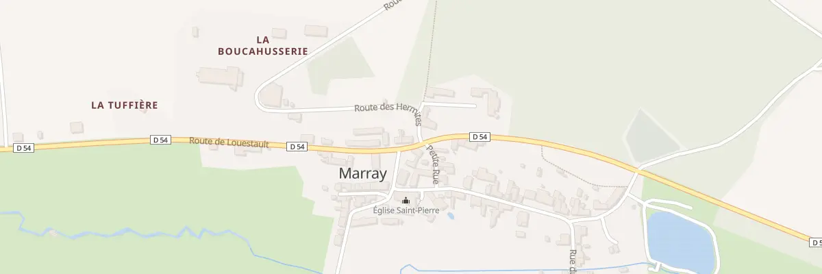 Plan du 1 Rte de Louestault à Marray