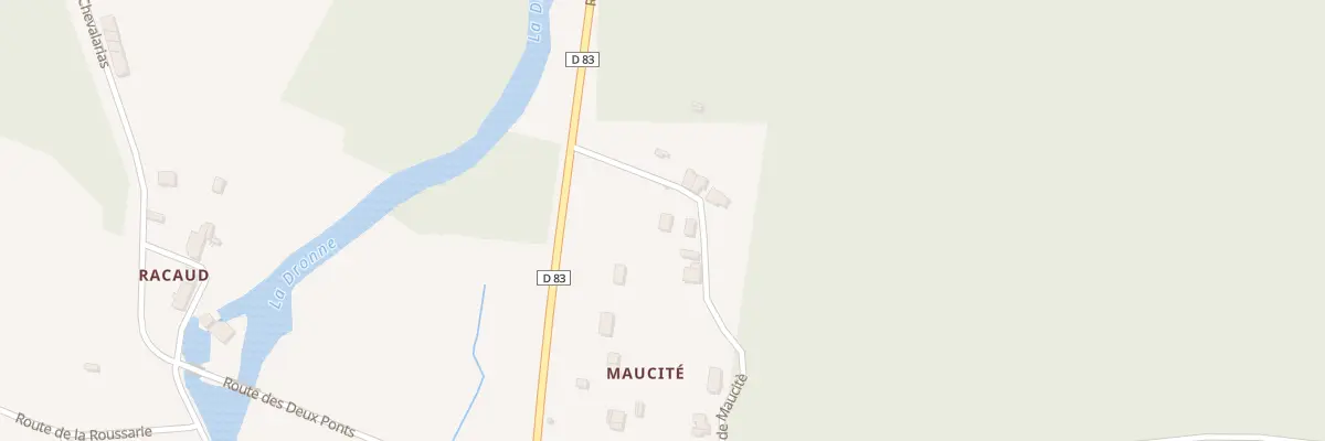 Plan du 134 Che de Maucitè à Champagnac-de-Belair