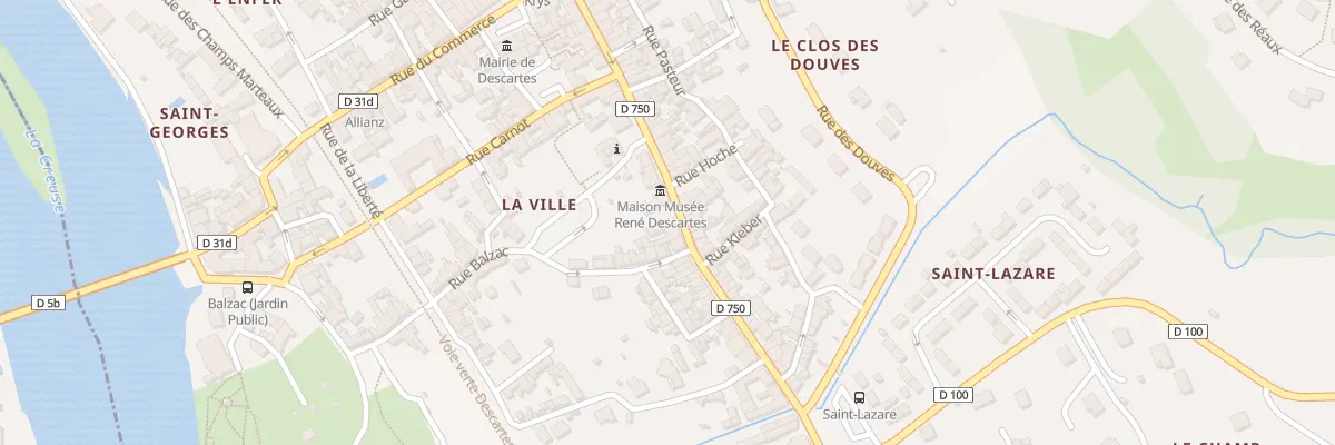Plan du 31 Rue Descartes à Descartes
