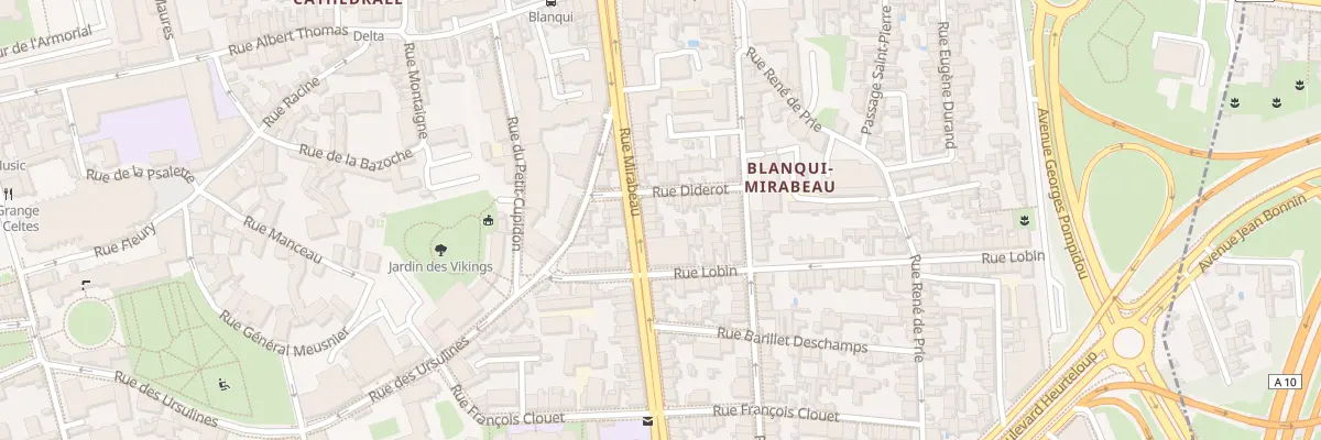 Plan du 56 Rue Mirabeau à Tours
