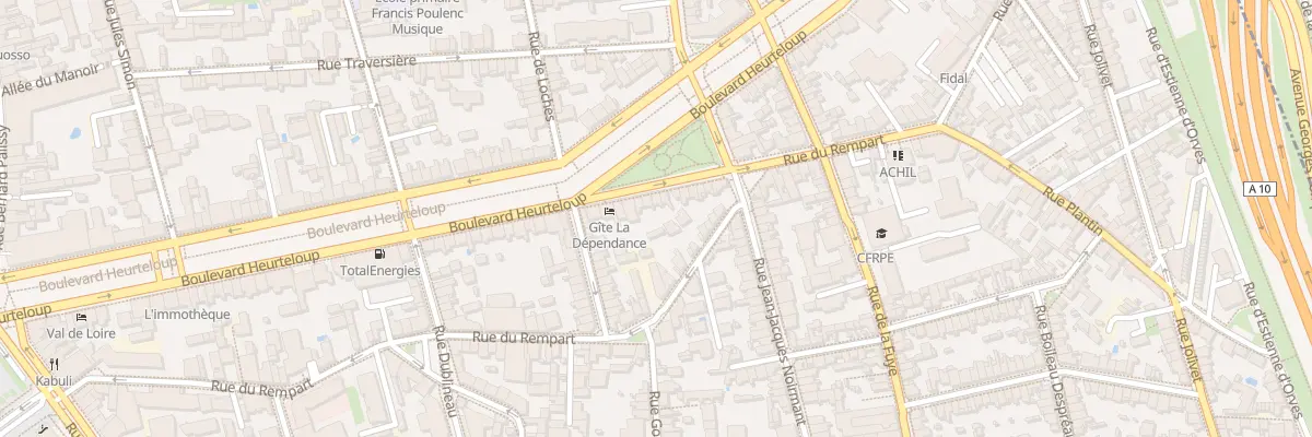 Plan du 99 Bd Heurteloup à Tours