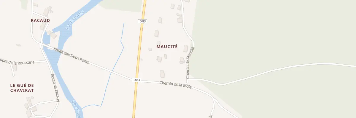 Plan du 282 Che de Maucitè à Champagnac-de-Belair