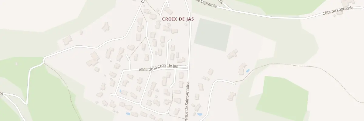 Plan du 1 All de la Croix de Jas à Pujols