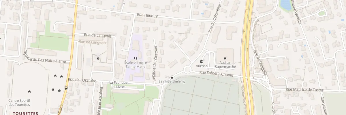 Plan du 10 Rue du Colombier à Tours
