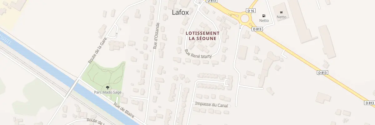 Plan du 178 Rue René Marty à Lafox