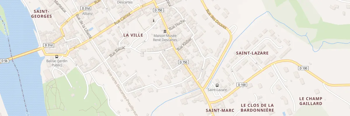 Plan du 47 Rue Descartes à Descartes