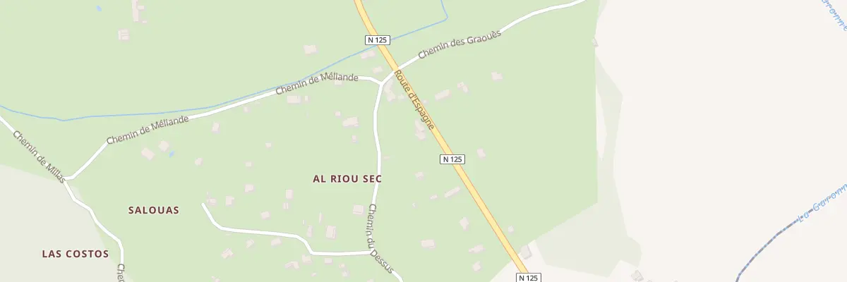 Plan du 12 La Lano des Couais à Arlos