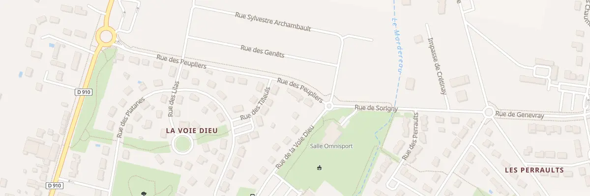 Plan du 3 Rue des Peupliers à Sorigny