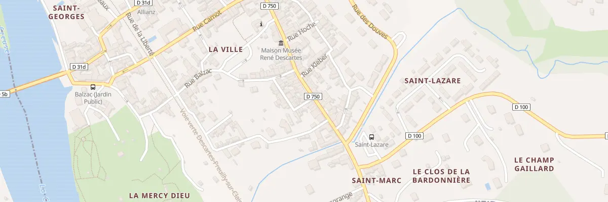 Plan du 55 Rue Descartes à Descartes