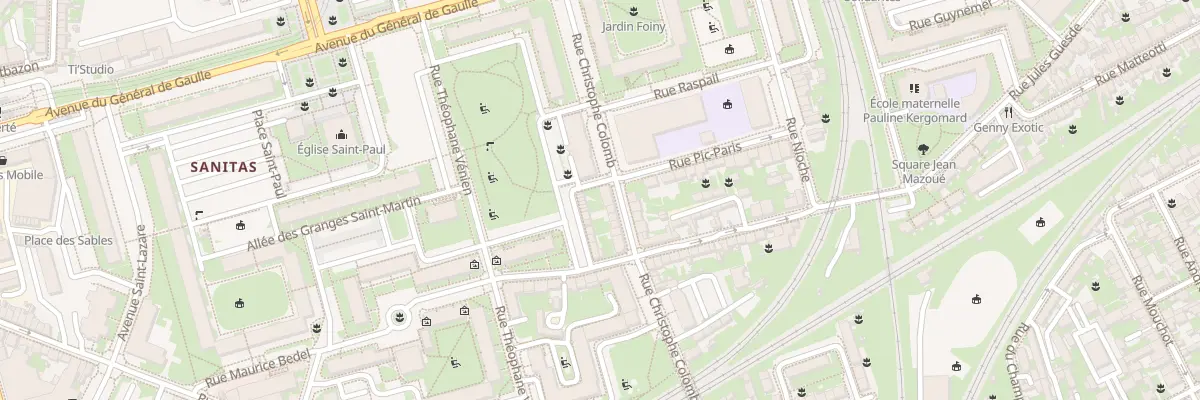 Plan du 7 Rue Christophe Colomb à Tours