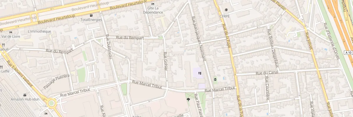 Plan du 20 Rue Gohier à Tours