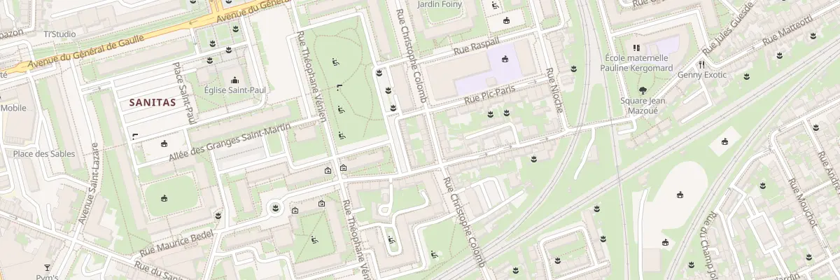 Plan du 11 Rue Christophe Colomb à Tours