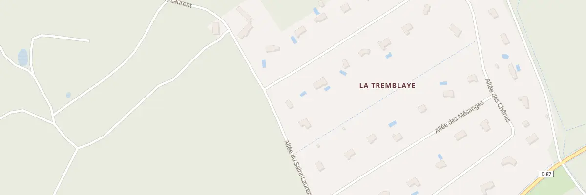 Plan du 1 All des Ecureuils à Veigné