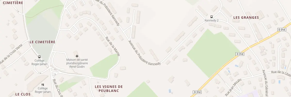 Plan du 23 Av du Pdt Kennedy à Descartes