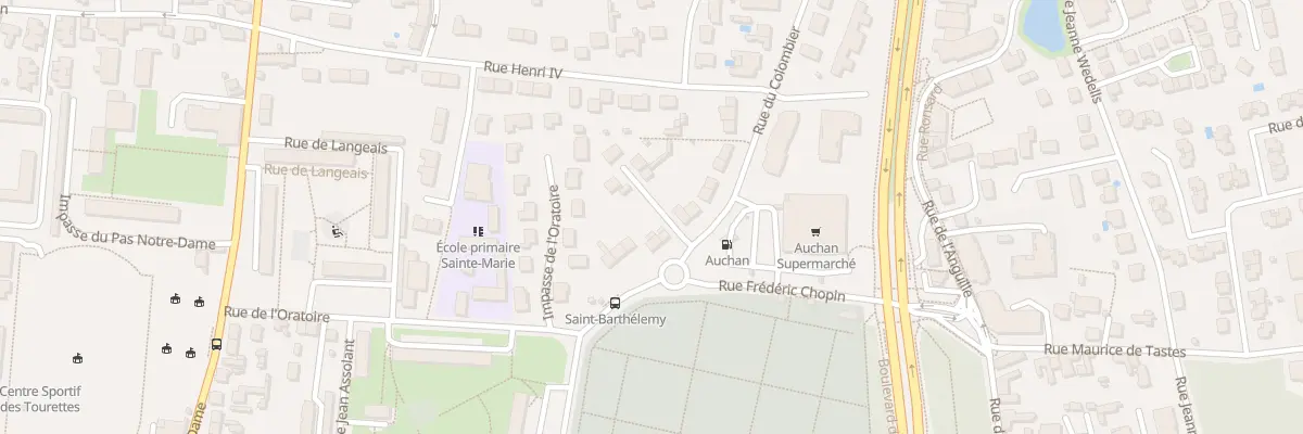 Plan du 14 Rue du Colombier à Tours
