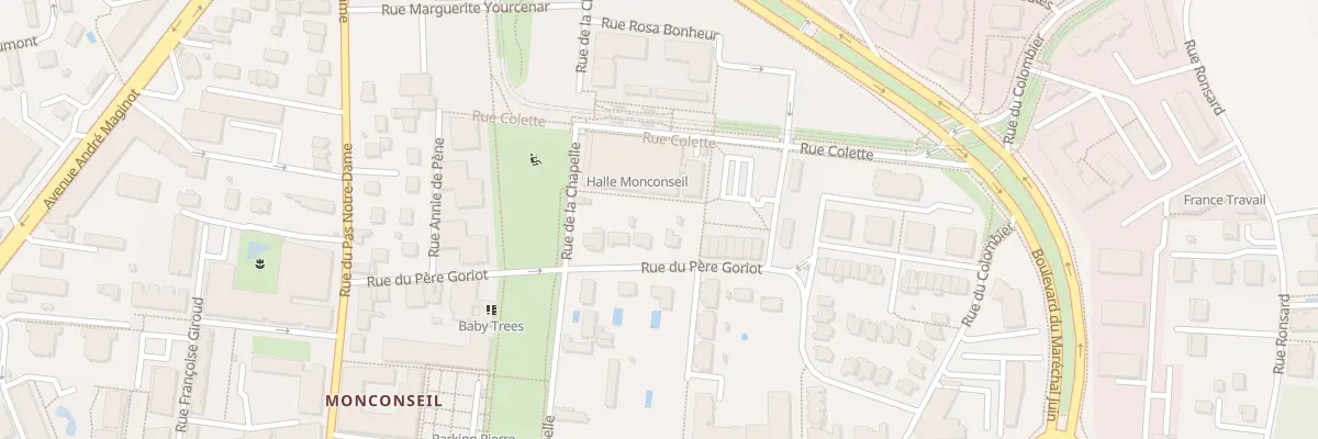 Plan du 28 Rue du Père Goriot à Tours