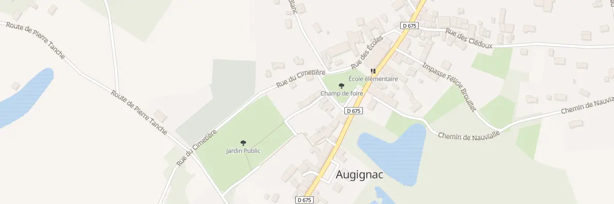 Plan du 6 Che du 14 Juillet à Augignac