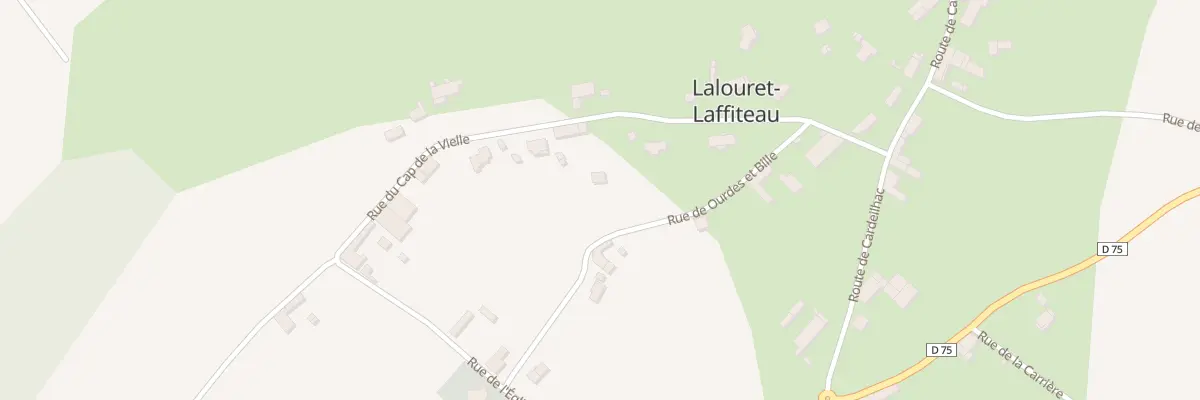 Plan du 9001 Cap de la Vielle à Lalouret-Laffiteau