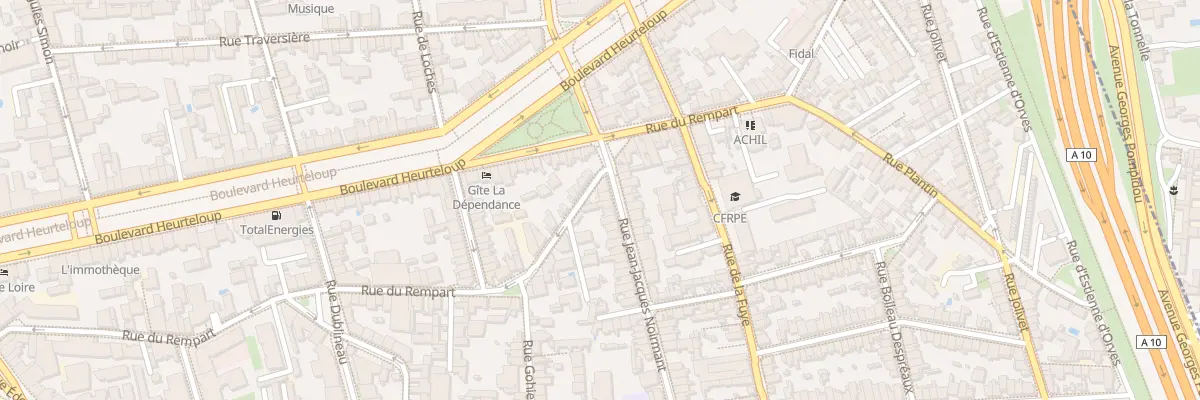 Plan du 3 Rue Jean-Jacques Noirmant à Tours