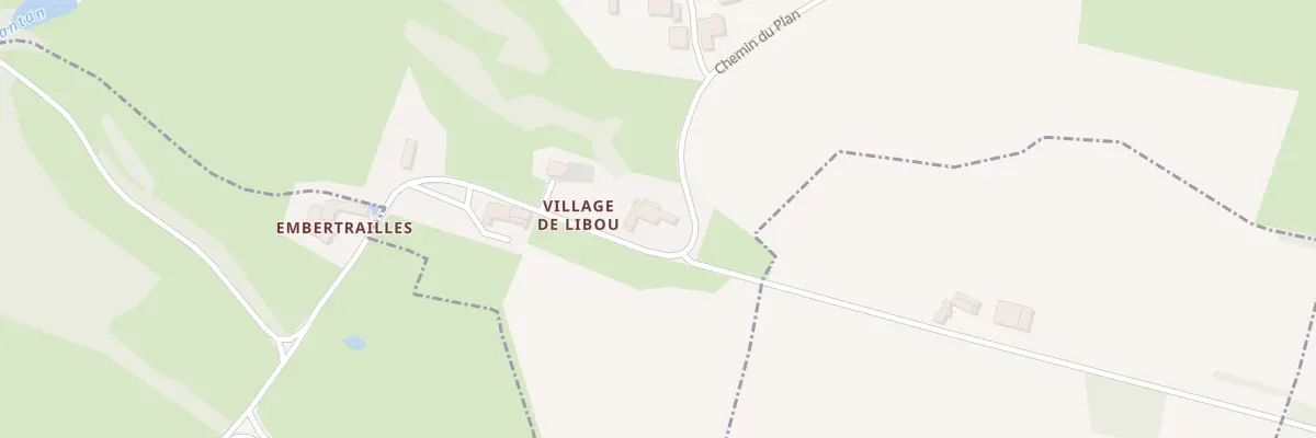 Plan du 5023 Village de Libou à Lamaguère