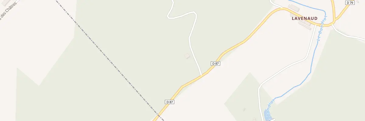 Plan du 5000 Les Chatres Ouest à Savignac-de-Nontron