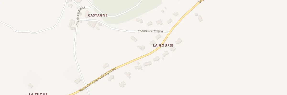 Plan du 2499 Rte du Château de Bajamont à Bajamont