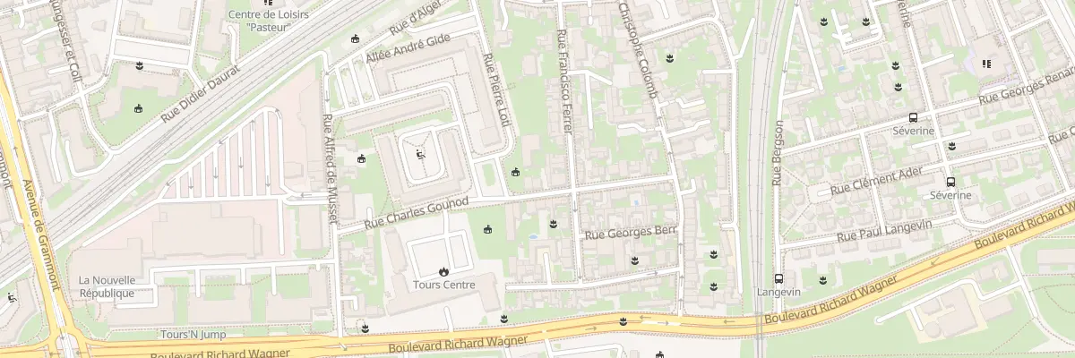 Plan du 10 Rue Charles Gounod à Tours