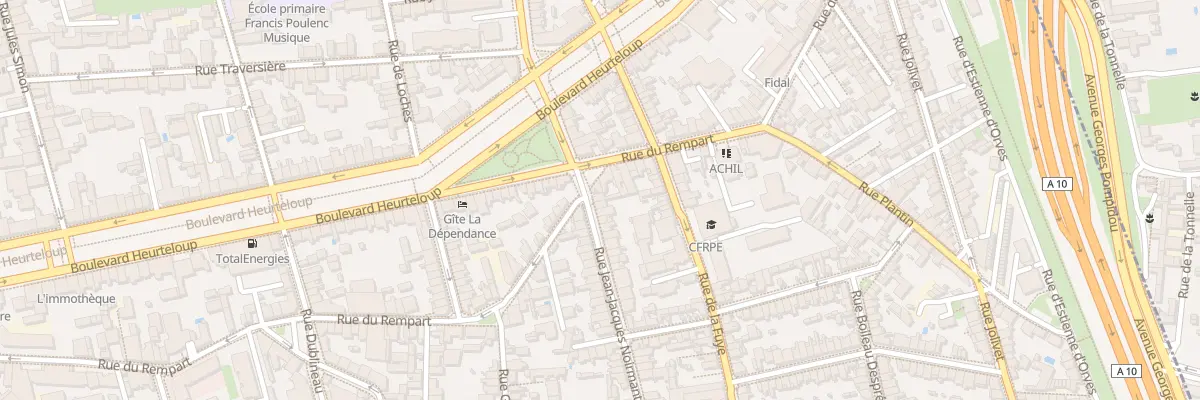 Plan du 4 Rue Jean-Jacques Noirmant à Tours