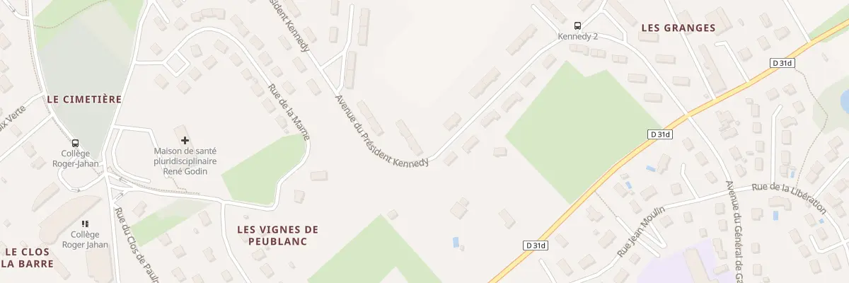 Plan du 27 Av du Pdt Kennedy à Descartes
