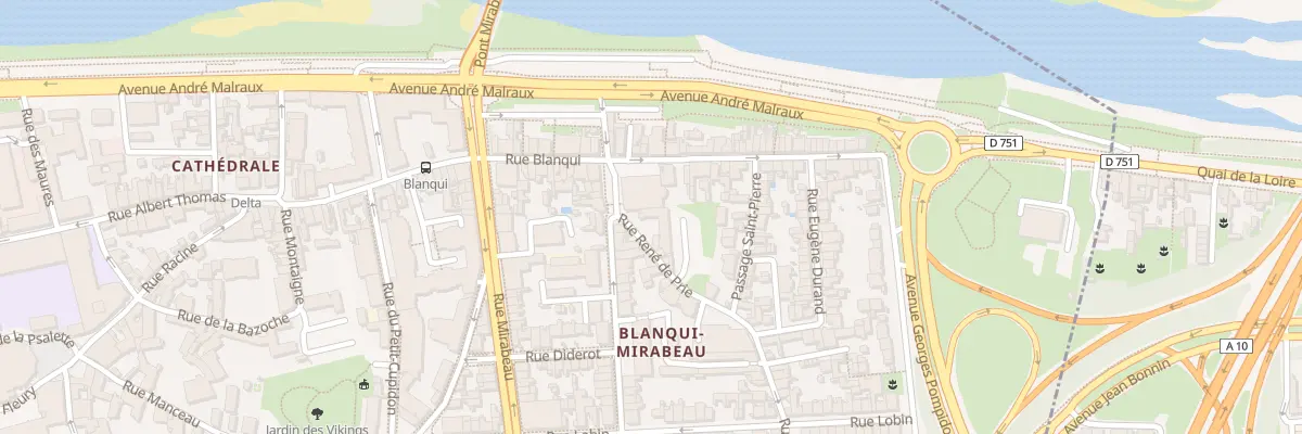Plan du 2 Rue René de Prie à Tours
