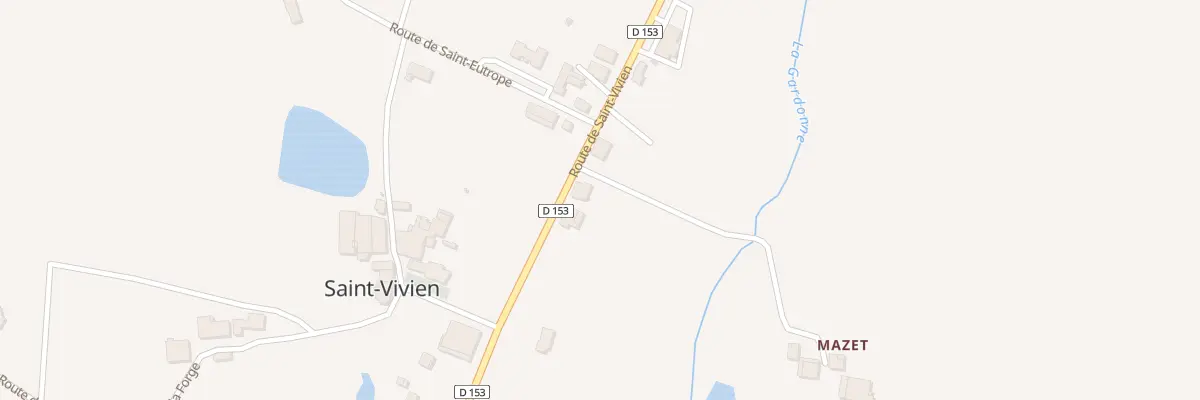 Plan du 1305 Rte de Saint Vivien à Saint-Eutrope-de-Born