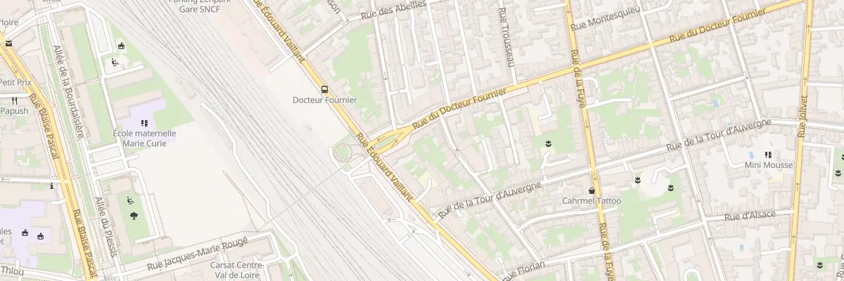 Plan du 7 Rue du Docteur Fournier à Tours