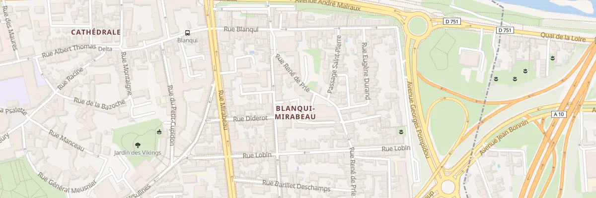 Plan du 28 Rue Avisseau à Tours