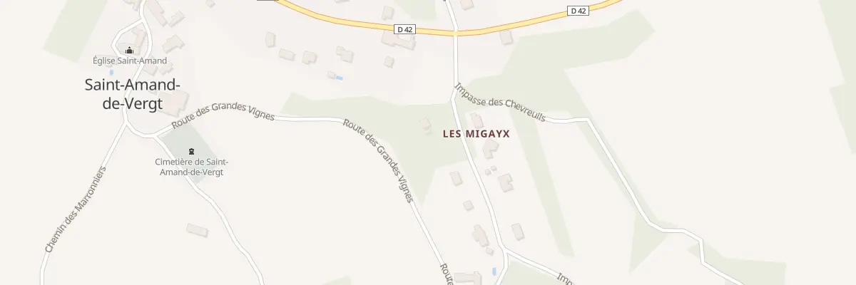 Plan du 100 Imp des Chênes à Saint-Amand-de-Vergt