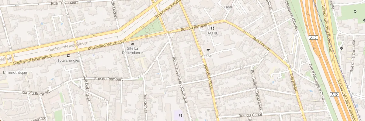 Plan du 18 Rue Jean-Jacques Noirmant à Tours