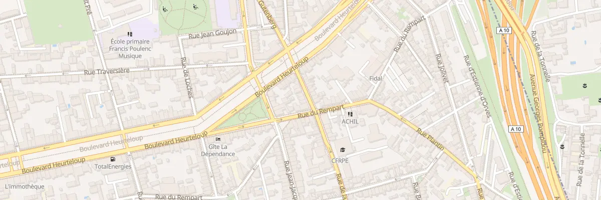 Plan du 11 Rue de la Fuye à Tours