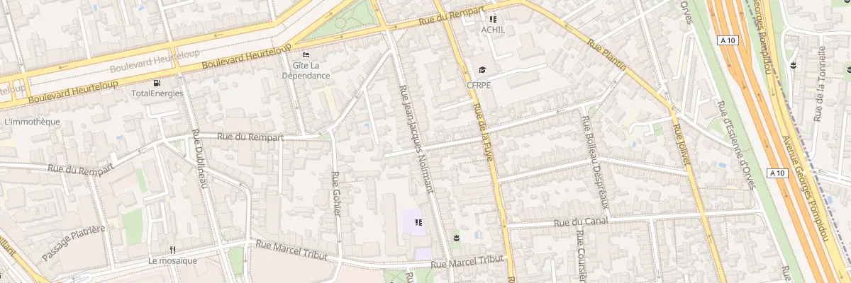 Plan du 30 Rue Jean-Jacques Noirmant à Tours