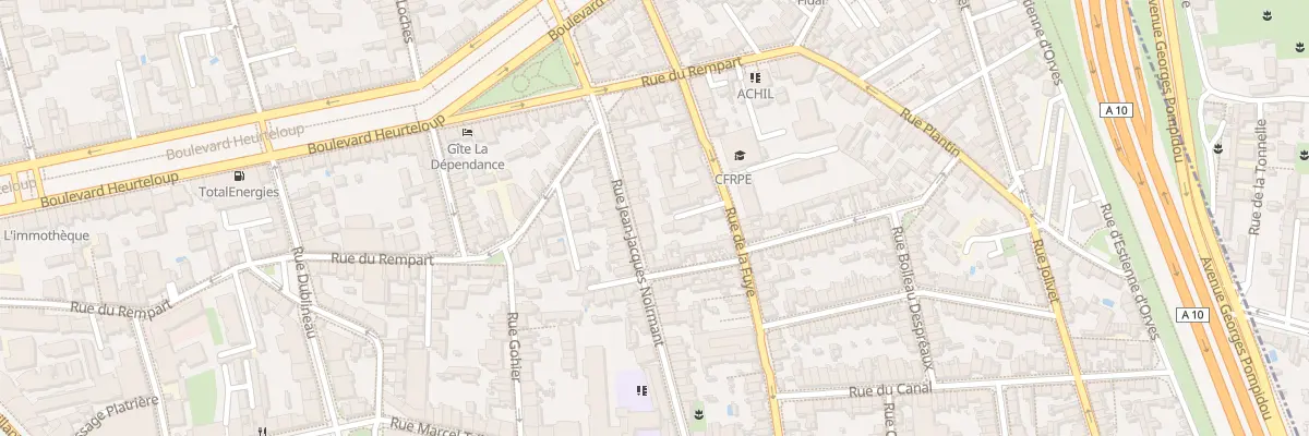 Plan du 22 Rue Jean-Jacques Noirmant à Tours