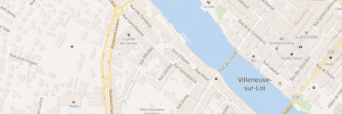 Plan du 40 Rue Saint-Etienne à Villeneuve-sur-Lot
