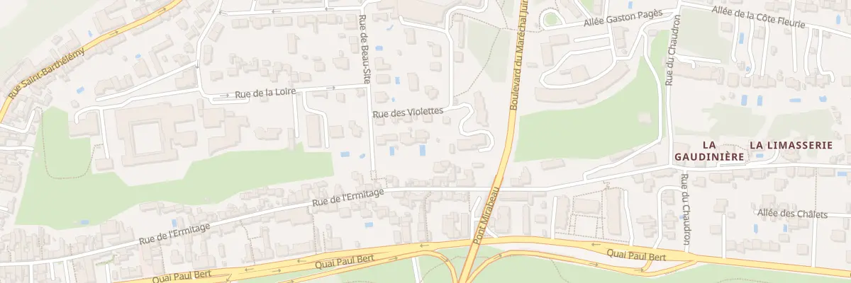 Plan du 7 Rue des Violettes à Tours
