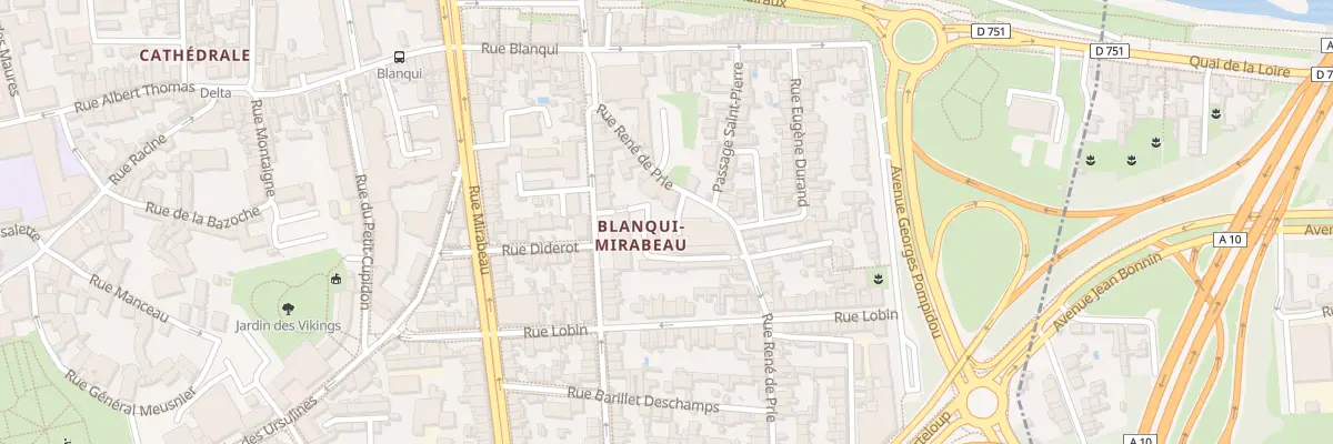 Plan du 19 Rue René de Prie à Tours