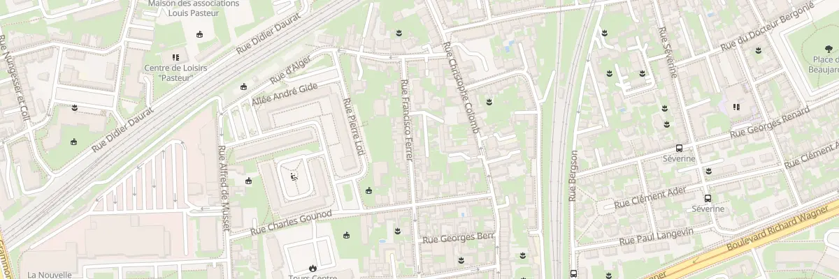Plan du 30 Rue Francesco Ferrer à Tours