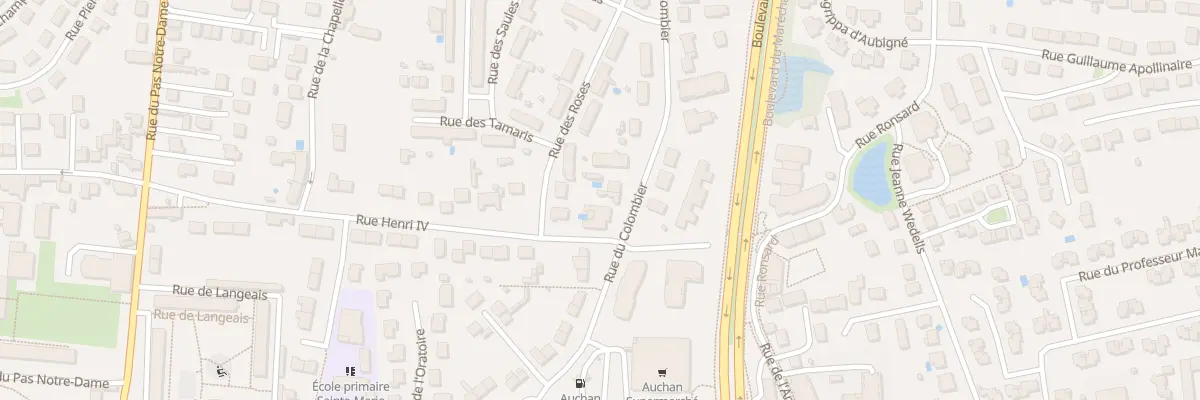 Plan du 44 Rue du Colombier à Tours